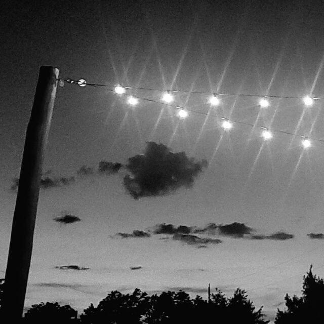 #blackandwhite #sky #gardenlighting #sunset